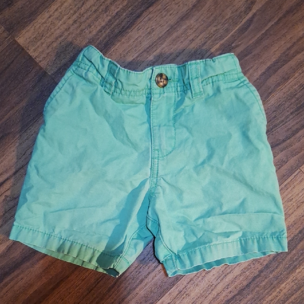 5/$20 Carter's Green Casual Shorts with Elastic 3T